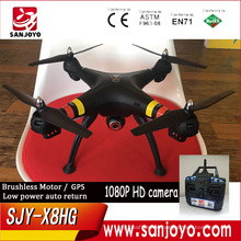 New arrival SJY-X8HG rc drone with 1080p camera set height function low battery protection with similar brushless motor